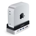 Stacja dokująca Orico MiniDock 10w1 z kieszenią na dysk twardy SSD - srebrna
