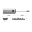 Stacja dokująca USB-C Orico PW11 8w1 2x USB-A 3.0 1x USB-C PD 100 W 1x HDMI 4K 60Hz 1x microSD/SD 1x RJ45 Gigabit Ethernet 1x Au