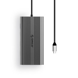 Stacja dokująca USB-C Orico XDR 12w1 USB-A USB-C HDMI 4K VGA RJ45 Gigabit PD 100W czytnik kart SD i microSD - szara