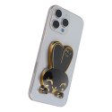 Stojak na telefon KRÓLICZEK - naklejany - czarny