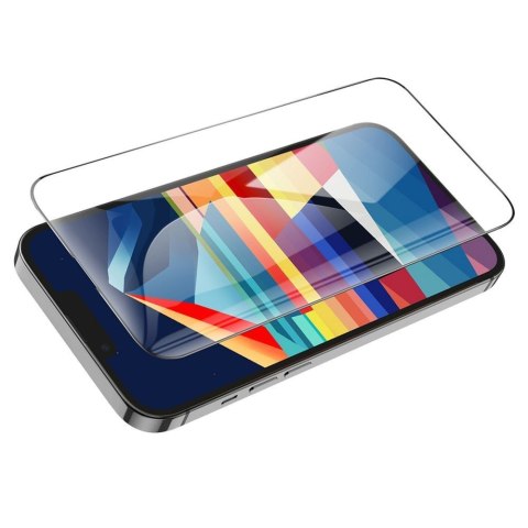 Szkło hartowane 5D do iPhone 15 PLUS / 16 PLUS Hoco HD Guardian shield (SET 10in1) G14 czarne