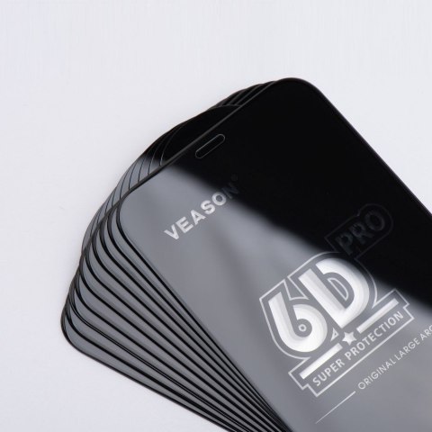 Szkło Hartowane 6D do iPhone 17 Veason Pro Glass (SET 10in1) czarne