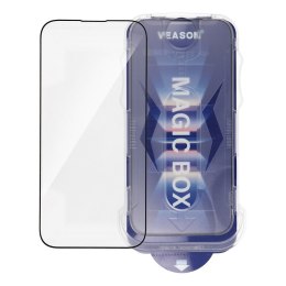 Szkło Hartowane 6D do iPhone 18 PRO Pro Veason Easy-Install Glass z aplikatorem czarne