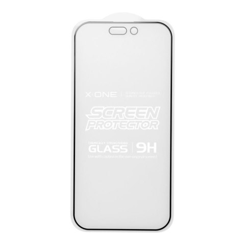 Szkło hartowane do iPhone 15 PRO X-One Full Cover Extra Strong Matowe (full glue) czarne