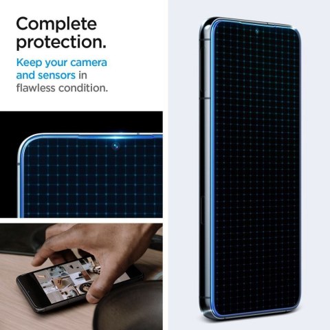 Szkło hartowane do Samsung S23 GLAS.TR"EZ FIT" 2-pack Spigen transparentne