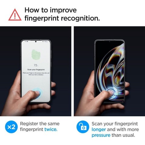 Szkło hartowane do Samsung S23 GLAS.TR"EZ FIT" 2-pack Spigen transparentne