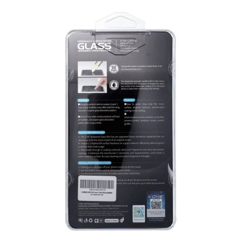 Szkło hartowane do Samsung S26 X-One Full Cover Extra Strong Matowe (full glue) (działający czytnik) czarne