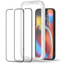Szkło hartowane Spigen ALM Glass FC na iPhone 13 / 13 Pro / 14 / 16e / 17e- czarne 2 szt.