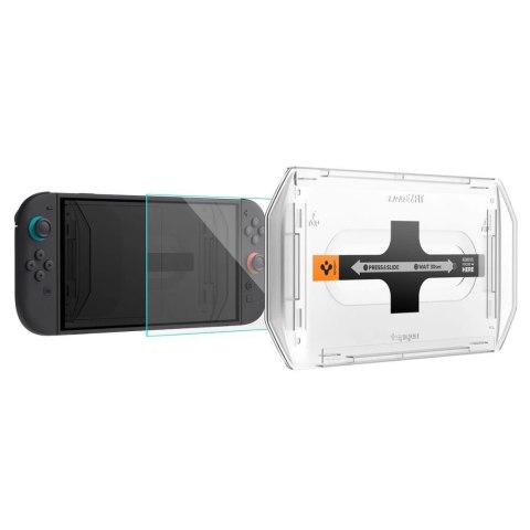 Szkło hartowane Spigen Glas.Tr "EZ FIT" 2-pack na Nintendo Switch 2 - przezroczyste