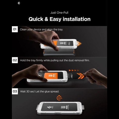 Szkło hartowane Spigen Glas.Tr Ez Fit Pro HD 2-pack na Samsung Galaxy S26