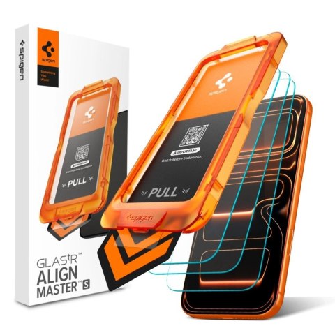 Szkło hartowane Spigen Glas.tR AlignMaster Slim 3-Pack na iPhone 17 Pro Max / 18 Pro Max
