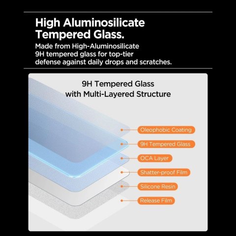 Szkło hartowane Spigen Glas.tR AlignMaster Slim 3-Pack na iPhone 17 Pro Max / 18 Pro Max