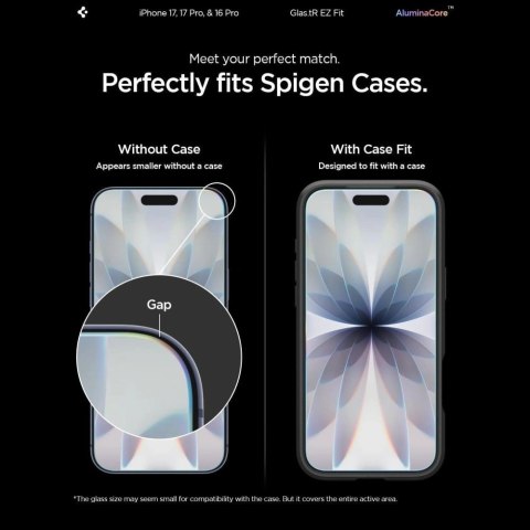 Szkło hartowane Spigen Glas.tR EZ Fit 2-Pack na iPhone 18 Pro / 17 Pro / 17 / 16 Pro