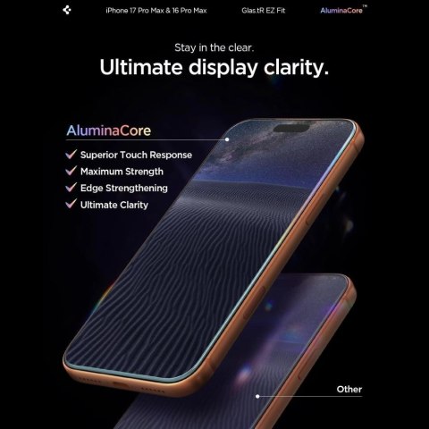 Szkło hartowane Spigen Glas.tR EZ Fit 2-Pack na iPhone 18 Pro Max / 17 Pro Max / 16 Pro Max
