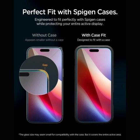 Szkło hartowane Spigen Glas.tR EZ Fit Pro HD AC 2-Pack na iPhone 18 Pro / 17 Pro / 17 / 16 Pro