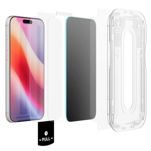 Szkło hartowane Spigen Glas.tR EZ Fit Pro HD AC 2-Pack prywatyzujące na iPhone 18 Pro
