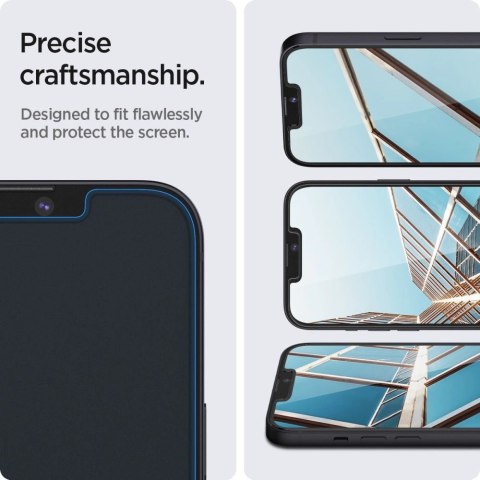 Szkło hartowane Spigen Glas.tR EZ Fit na iPhone 13 / 13 Pro / 14 / 16e / 17e- 2 szt.