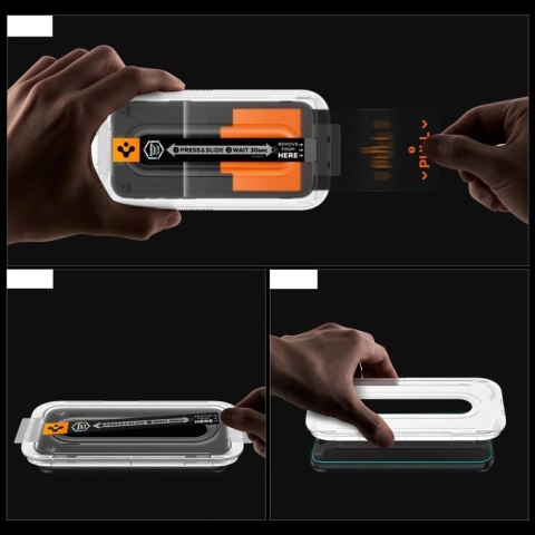 Szkło hartowane prywatyzujące Spigen Glas.TR EZ Fit Pro na iPhone 16 Pro Max / 17 Pro Max