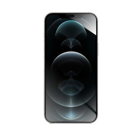 Szkło hybrydowe 5D do iPhone 12 PRO MAX Forcell Flexible czarne