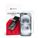 Szkło hybrydowe 5D do iPhone 16 Forcell Flexible czarne