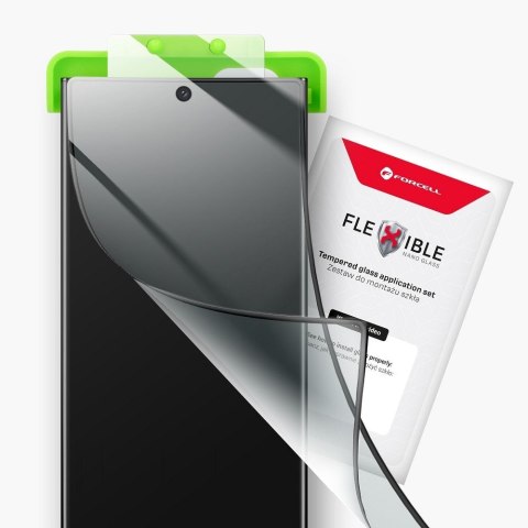 Szkło hybrydowe 5D do iPhone 17 AIR Forcell Flexible czarne