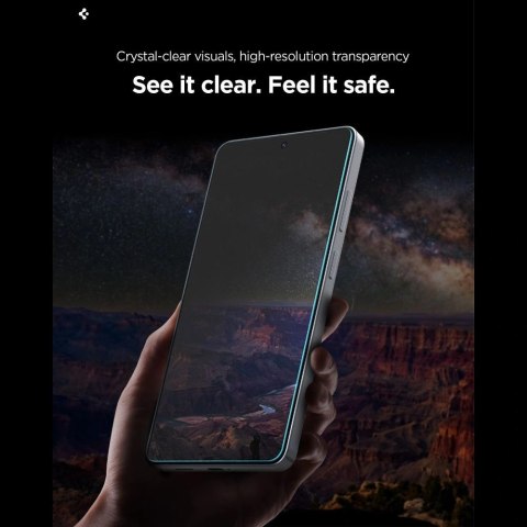 Szkło prywatyzujące Spigen Glas.Tr Ez Fit Pro HD na Samsung Galaxy S26