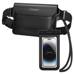 Torba Spigen Aqua Shield A621 wodoodporna biodrowa + etui unoszące się na wodzie - czarne