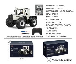 Traktor Biały 1:24 z Pilotem Mercedes Benz