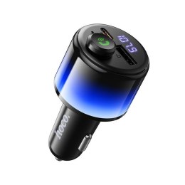 Transmiter samochodowy bluetooth Hoco 2 x USB A + USB C QC3.0 PD 42W E166 czarny