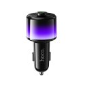 Transmiter samochodowy bluetooth Hoco 2 x USB A + USB C QC3.0 PD 42W E166 czarny