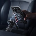 Uchwyt magnetyczny Baseus PrimeTrip VC1 Pro z ładowarką indukcyjną Qi2 na kratkę nawiewiu - czarny