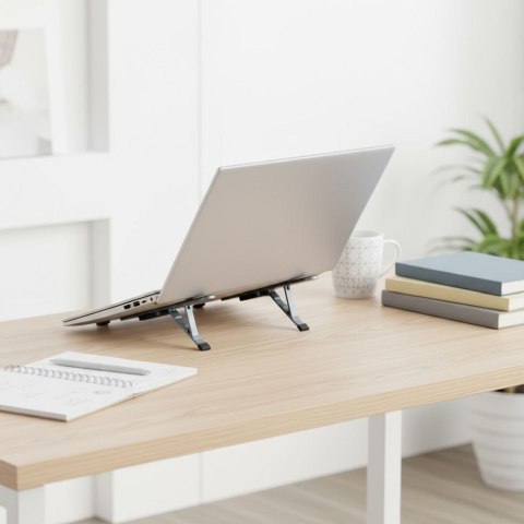Uchwyt na laptop / tablet biurkowy składany Forcell F-Grip Fold Stand H Pro szary
