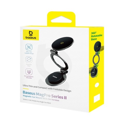 Uchwyt na telefon Baseus BS-CW06 MagPro II z MagSafe na deskę rodzielczą - czarny
