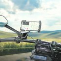 Uchwyt na telefon do motocykla Hoco na lusterko CA119 czarny