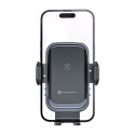 Uchwyt na telefon do samochodu indukcyjny Forcell F-Grip Grand F-24 15W do kratki srebrny