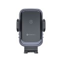 Uchwyt na telefon do samochodu indukcyjny Forcell F-Grip Grand F-24 15W do kratki srebrny
