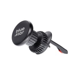 Uchwyt na telefon do samochodu magnetyczny Blue Star Smart Lock Round Magnetic do kratki czarny