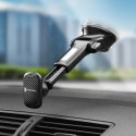 Uchwyt na telefon do samochodu magnetyczny Forcell F-Grip Carbon H-CT327 do szyby / deski czarny