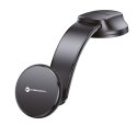 Uchwyt na telefon do samochodu magnetyczny zgodny z MagSafe Forcell F-Grip MagFlex do szyby / deski czarny