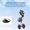 Uchwyt na telefon do samochodu magnetyczny zgodny z MagSafe Forcell F-Grip MagFlex do szyby / deski czarny
