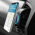 Uchwyt na telefon do samochodu uniwersalny Forcell F-Grip Carbon B060 do kratki czarny