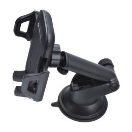 Uchwyt na telefon do samochodu uniwersalny Forcell F-Grip Carbon Bracket ramię regulowane do szyby / kokpitu czarny