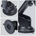 Uchwyt na telefon do samochodu uniwersalny Forcell F-Grip Carbon Bracket ramię regulowane do szyby / kokpitu czarny
