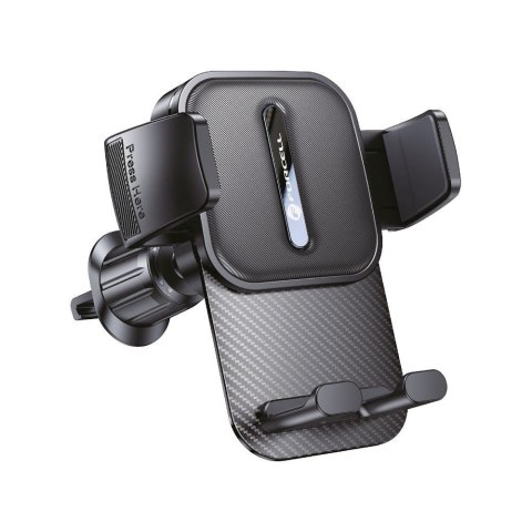 Uchwyt na telefon do samochodu uniwersalny Forcell F-Grip Guardian AV do kratki czarny