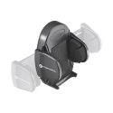 Uchwyt na telefon do samochodu uniwersalny Forcell F-Grip Oval 17 cm do szyby / deski / kratki czarny