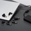 Uniwersalny zasilacz do laptopa 65W Forcell F-Energy USB C + 6 końcówek E856 czarny
