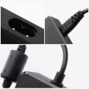 Uniwersalny zasilacz do laptopa 65W Forcell F-Energy USB C + 6 końcówek E856 czarny