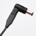 Uniwersalny zasilacz do laptopa 65W Forcell F-Energy USB C + 6 końcówek E856 czarny