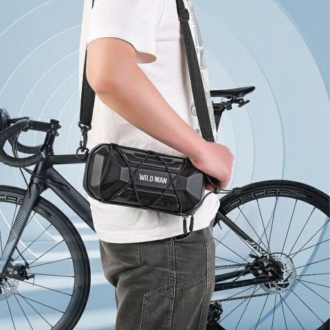 WILDMAN sakwa rowerowa na kierownicę na zamek 2L XT17 czarna