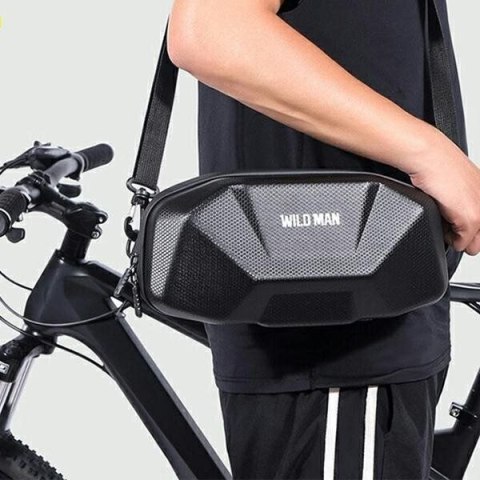 WILDMAN sakwa rowerowa na kierownicę na zamek 3,5L X9 czarna